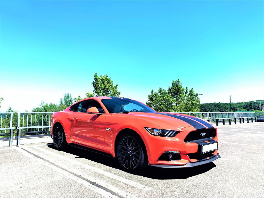 Ford Mustang. Půjčovna aut. Půjčení sportovního vozu Plzeň.